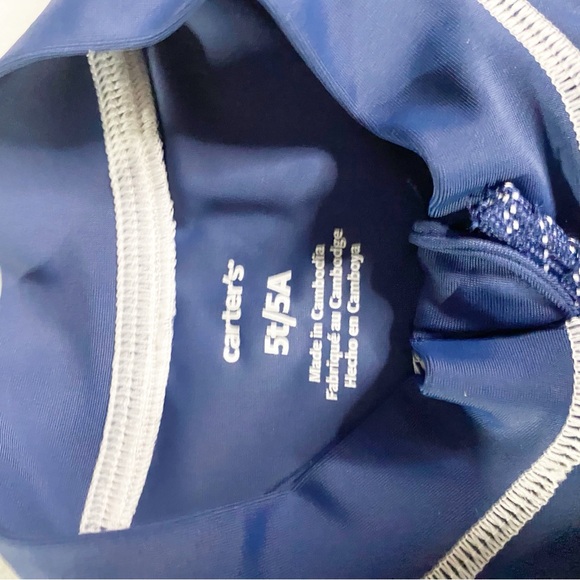 CARTERS Boys Blue Rash Guard NWT - Picture 4 of 5
